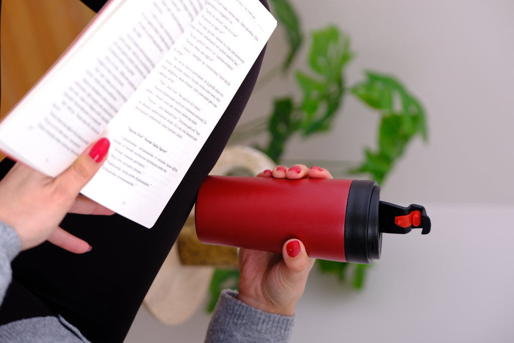 380 ML FLİP KAPAK ÇELİK MUG
