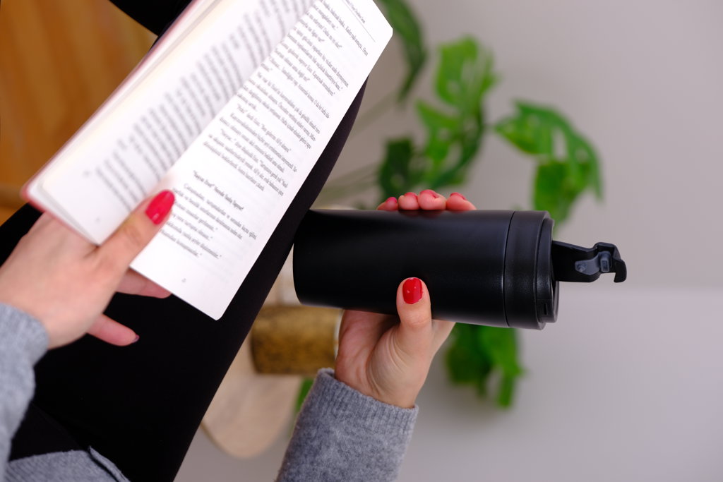 380 ML FLİP KAPAK ÇELİK MUG